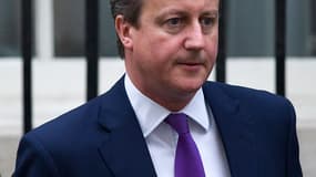 Le Premier ministre britannique, David Cameron, au moment de son arrivée au Parlement britannique, qui a donné ce vendredi son accord pour des frappes aériennes en Irak.