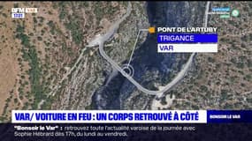Var: une voiture en feu sur le pont de l'artuby, un corps retrouvé 160 mètres plus bas