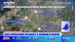 Agriculteurs en colère. Deux opérations escargot à Avignon ce matin