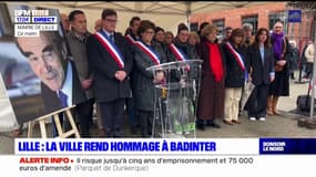 Lille: près de cent personnes réunies pour rendre hommage à Robert Badinter ce mercredi