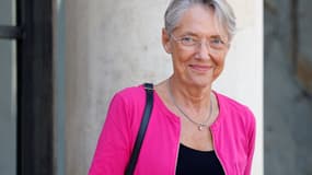 Elisabeth Borne quittant l'Elysée le 11 mai 2022.