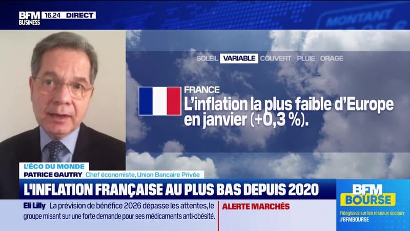 L'éco du monde : L'inflation française 4 fois inférieure à la moyenne européenne - 04/02