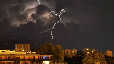 Un orage à Marseille (photo d'illustration).