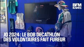  JO 2024 : le bob Decathlon des volontaires fait fureur  