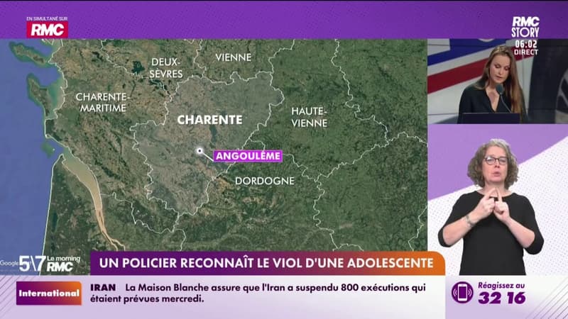 Un policier reconnaît le viol d'une adolescente
