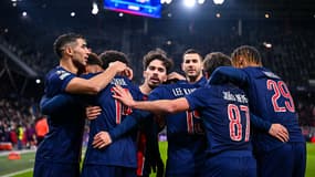 La joir des Parisiens lors de la victoire à Salzbourg (0-3, Ligue des champions), le 10 décembre 2024