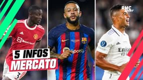 Casemiro, Depay, Bailly ... Les 5 infos mercato du 20 août (12h)