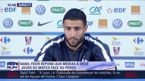 Pour Fekir, son entrée en jeu face à l'Australie n'a pas été "très convaincante"