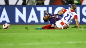 Nkunku taclé par Vida (Croatie-France)