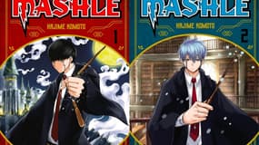 Couvertures des deux premiers tomes de "Mashle"