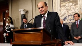 Le dirigeant du centre gauche italien Pier Luigi Bersani a déclaré jeudi au président Giorgio Napolitano que ses discussions en vue de former un gouvernement n'avaient pu aboutir et le chef de l'Etat a décidé de se saisir du dossier. /Photo prise le 28 ma