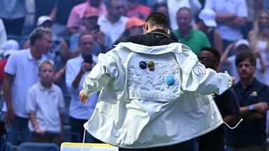 Novak Djokovic à l'US Open le 24 août 2025