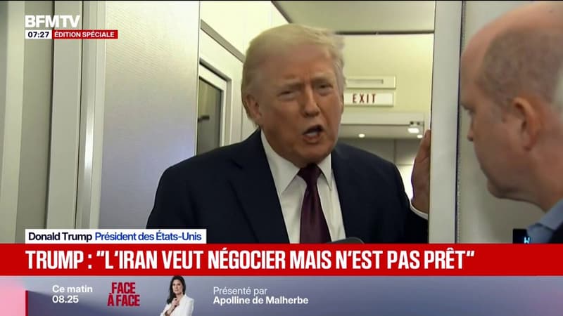 Guerre au Moyen-Orient: Donald Trump assure discuter avec l'Iran qui n'est pas encore "tout à fait prêt" à un accord