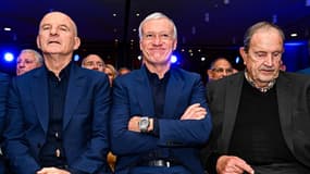 Didier Deschamps entre Guy Stéphan et Fernand Duchaussoy lors de l'assemblée générale de la FFF