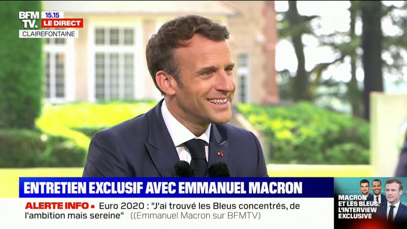 Euro: les messages forts d'Emmanuel Macron aux Bleus