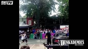 Le dunk par-dessus une voiture… complètement raté