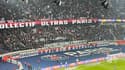 La banderole des supporters parisiens lors de PSG-TFC, le 4 février 2023.