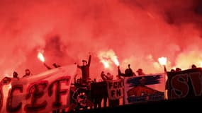 Des supporters de l'OM à Rotterdam le 28 avril