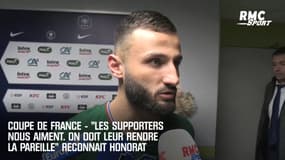 Coupe de France - "Les supporters nous aiment. On doit leur rendre la pareille" reconnait Honorat