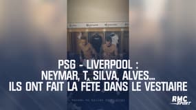 PSG - Liverpool : Neymar, T. Silva, Alves... Ils ont fait la fête dans le vestiaire