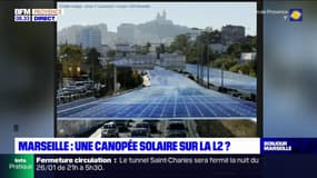 Marseille: des élus écologistes veulent installer une canopée solaire sur la L2