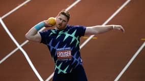 L'Américain Ryan Crouser, détenteur du record du monde du lancer du poids