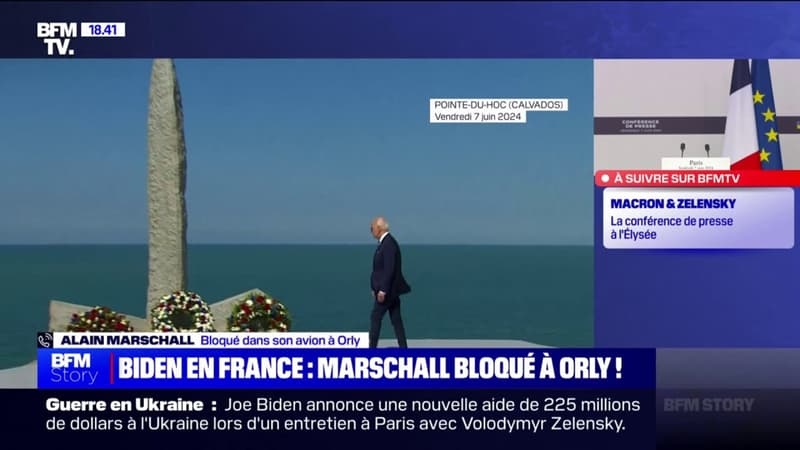 Joe Biden en France: Alain Marschall et les voyageurs de l'aéroport d'Orly immobilisés en raison de sa présence