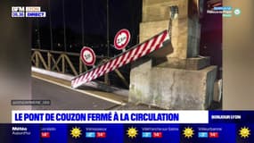 Le pont de Couzon à nouveau fermé à la circulation