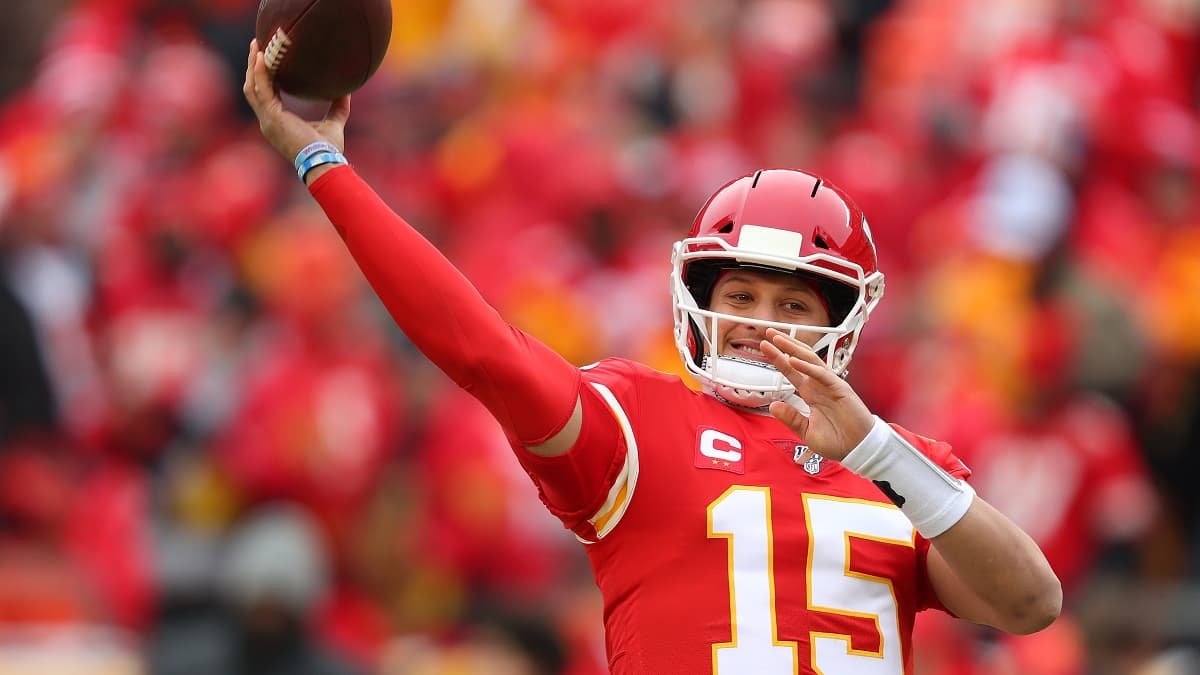 Patrick Mahomes au lancer