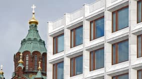 La cathédrale Uspenski à Helsinki, capitale de la Finlande.