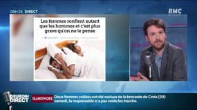 Les femmes ronflent autant que les hommes 