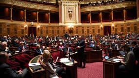 Le Sénat pendant un débat sur la réforme des retraites 