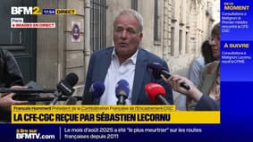 💬"On a eu un interlocuteur dont on avait l'impression qu'il était prêt à nous entendre", lance François Hommeril, Président de la Confédération Française de l'Encadrement-CGC après sa rencontre avec Sébastien Lecornu.