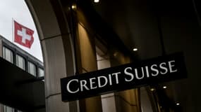 L'enseigne de Credit Suisse à Genève, le 6 mai 2022.