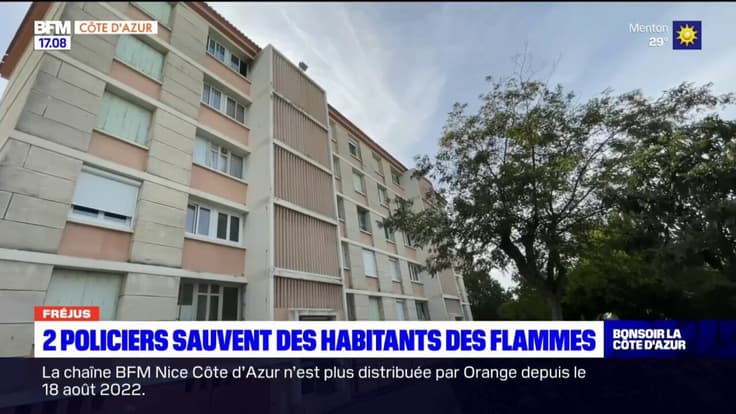 Fréjus: deux policiers sauvent des habitantes coincées dans un appartement en flammes