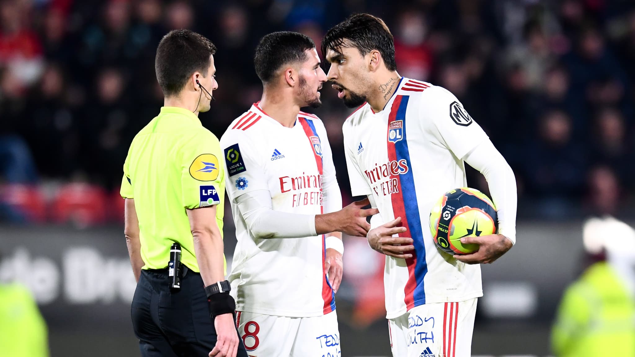 Houssem Aouar et Lucas Paqueta Houssem Aouar et Lucas Paqueta