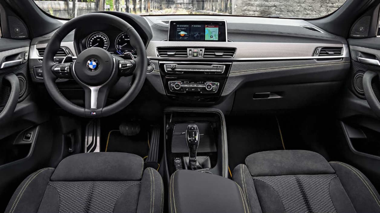 L'habitacle du X2 reprend les canons classiques du genre chez BMW. L'habitacle du X2 reprend les canons classiques du genre chez BMW.