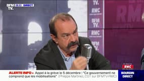 Philippe Martinez, sec. général de la CGT etait l'invité de Jean-Jacques Bourdin ce lundi 04/11/2019