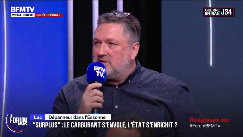 FORUM BFMTV - "Nous, on travaille à perte en ce moment si on va un peu loin", indique Luc, dépanneur