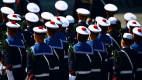 Des élèves de l'Ecole des fusiliers marins de la Marine nationale française (illustration)