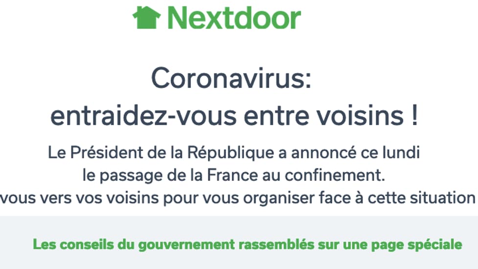 Une campagne d'entraide face au coronavirus. Une campagne d'entraide face au coronavirus.