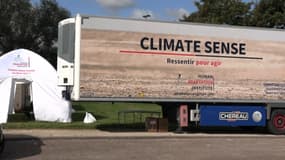 Le camion Climate Sense à la Foire de Verdun, le 16 septembre 2024.