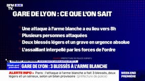 Paris: ce que l'on sait de l'attaque à l'arme blanche survenue ce samedi matin à la gare de Lyon 