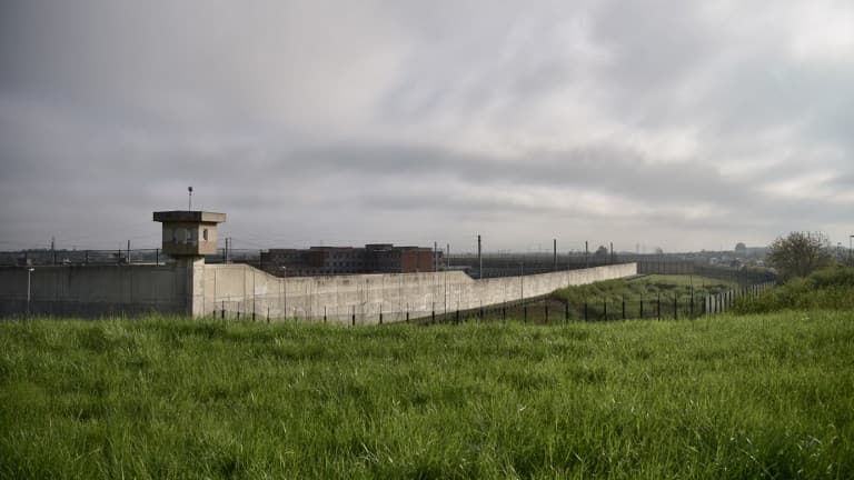 Vue de la prison de Villepinte en Seine-Saint-Denis le 13 avril 2017