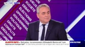 Retraites: "L'emploi des seniors, c'est l'angle mort de cette réforme", selon Xavier Bertrand