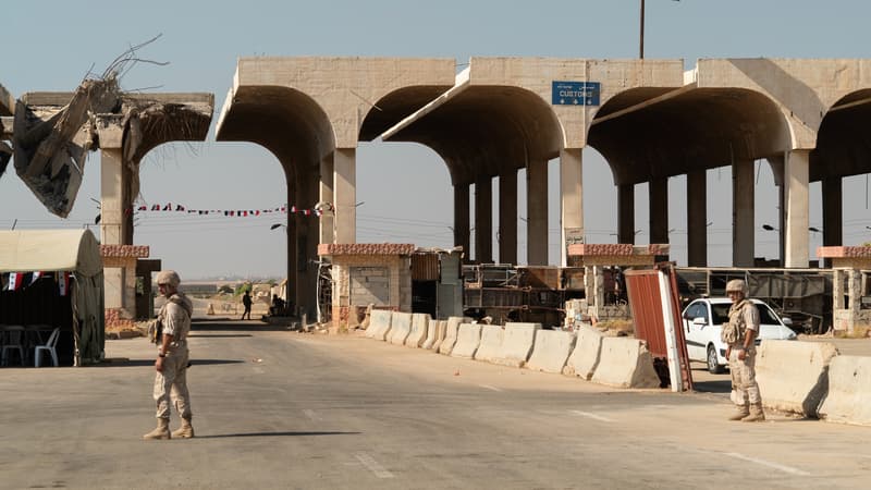 Le poste-frontière Nassib, du côté syrien.