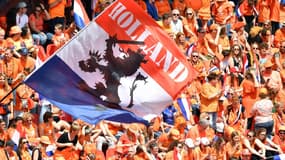 Des supporters néerlandais lors de la Coupe du monde féminine de football, le 15 juin 2019 à Valenciennes dans le nord de la France 