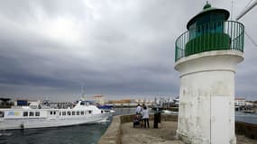 Le port de Port Joinville, à l'île d'Yeu, le 26 juillet 2013
