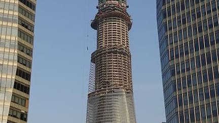 La Shaghai Tower en contruction, en mai 2013
