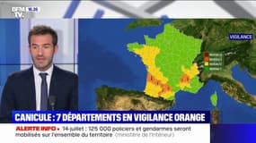 Canicule: 7 départements en vigilance orange